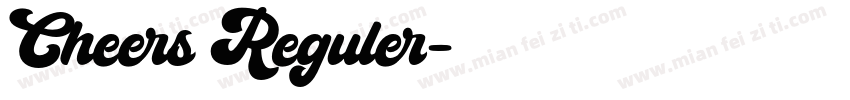 Cheers Reguler字体转换